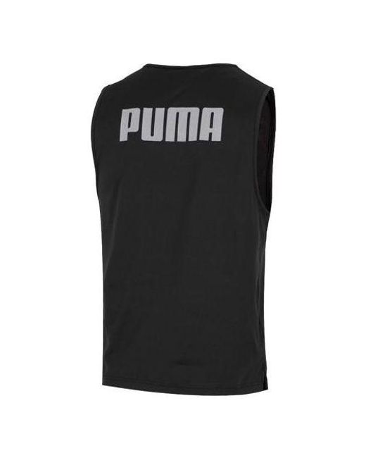PUMA Black Uv Sleeveless Tank for men