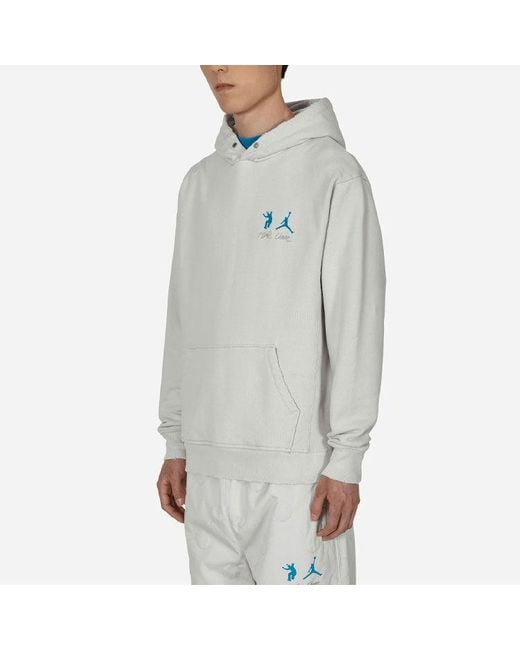 Nike Gray X Union Crossover Ss22 Casual Pullover Solid Color Logo Hooded Couple Style Long Sleeves Asia Edition for men