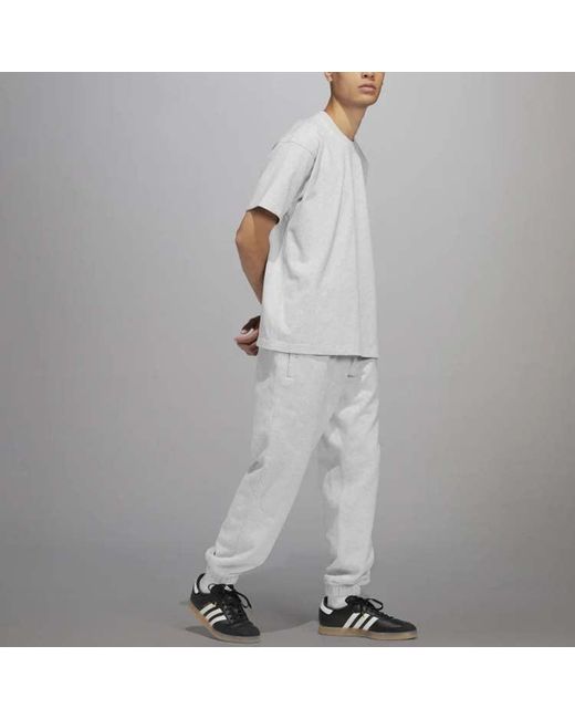 Adidas Gray X Pharrell Humanrace Logo Sweatpant 'Halo' for men