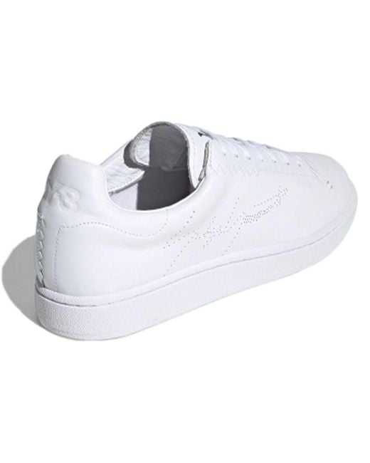 Adidas White Y-3 Yohji Court Shoes for men