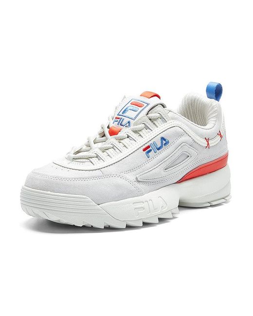 FILA FUSION Fila Disruptor 2 Low-cut Old Shoes Grey in White | Lyst