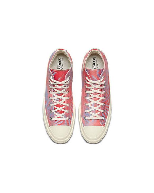 Converse Red Chuck 70 High 'Coral Twilight Tie Dye' for men