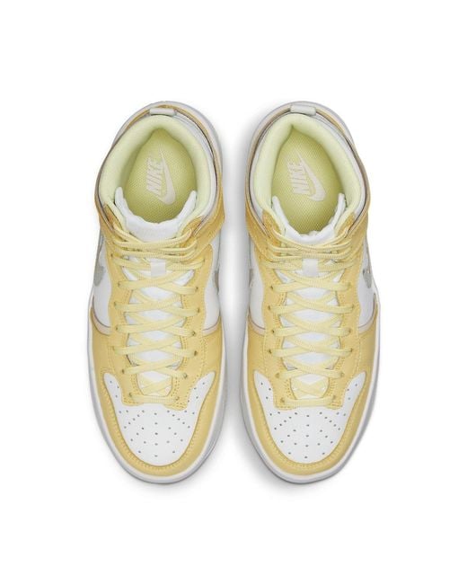 Nike Metallic (Wmns) Dunk High Up Citron Tint'