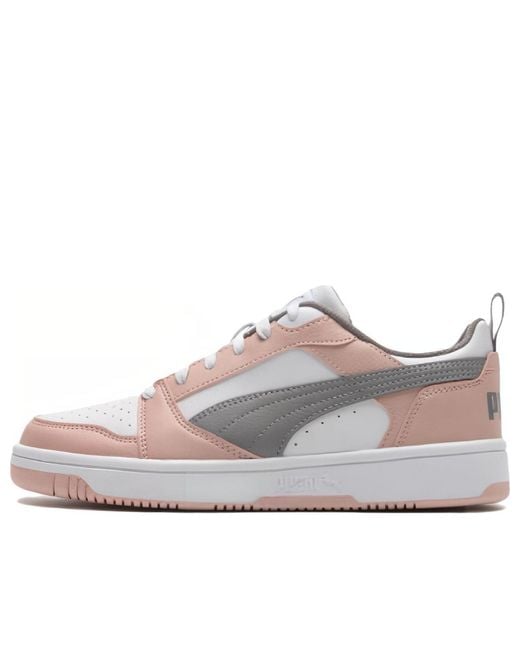 PUMA White (Wmns) Rebound V6 Low 'Rose Quartz'