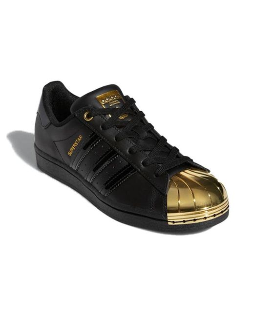 Adidas Black (Wmns) Superstar Metal Toe Metallic'
