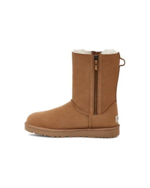 Ugg Brown (Wmns) Classic Short Zip 'Light'