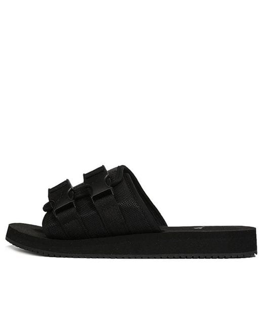 PUMA Black Wilo Lux Sandal Slide for men