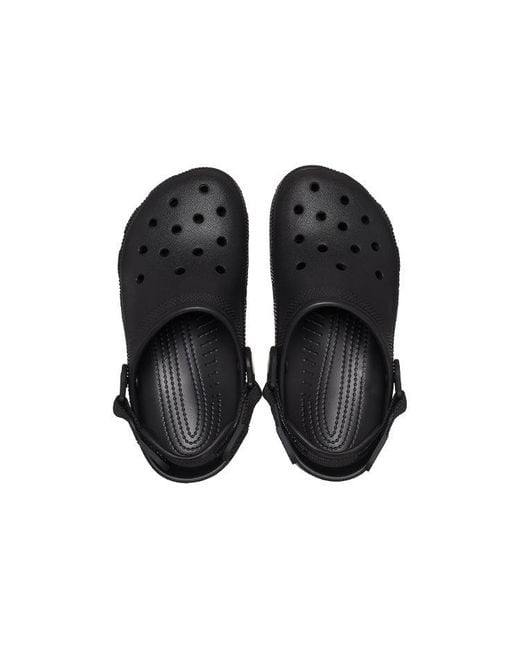 CROCSTM Black Classic Adjustable Strap Clog for men