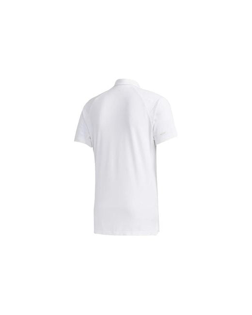 Adidas White Originals Casual Sports Short Sleeve Polo Shirt for men
