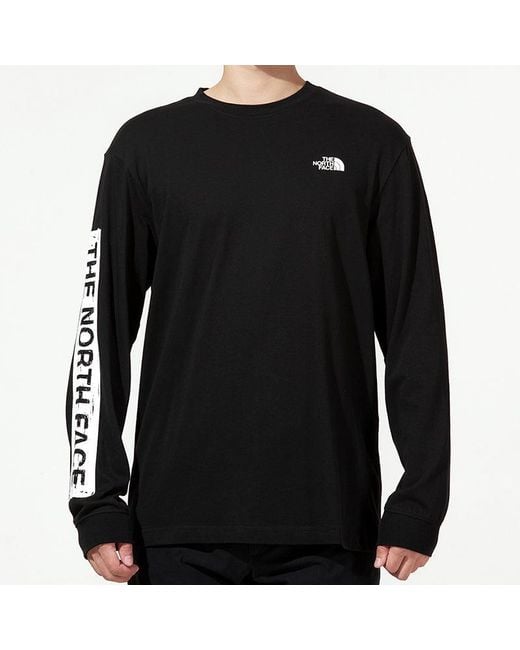 The North Face Black Warped Type Graphic Sweater for men