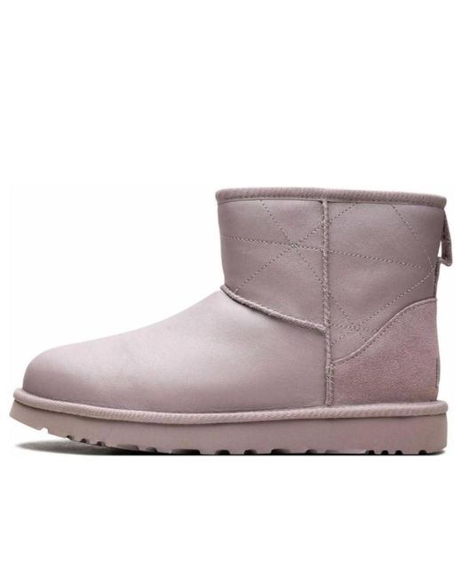 Ugg Purple (Wmns) Classic Mini Pearlized 'Pale Smoke'