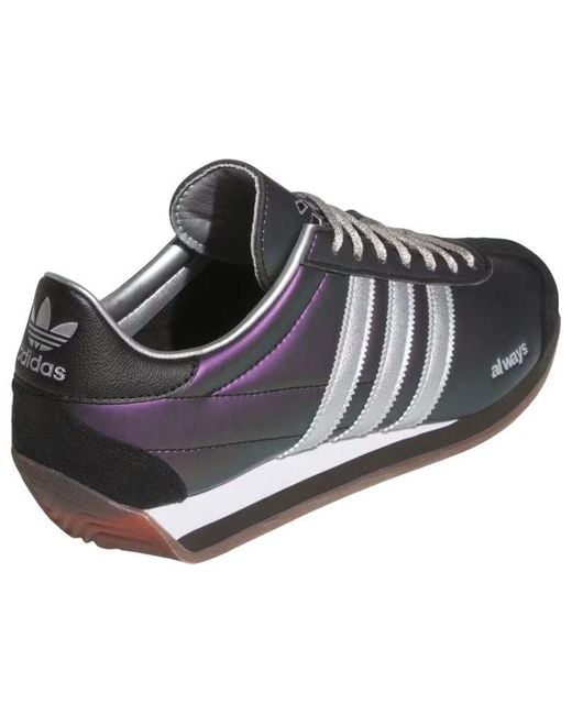 Adidas Purple Country X Always Metallic' for men