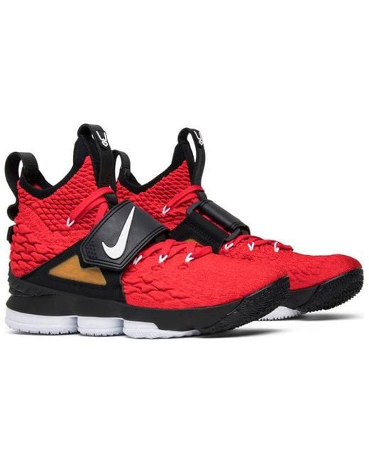 Nike Red Lebron 15 Basketball Shoe for men