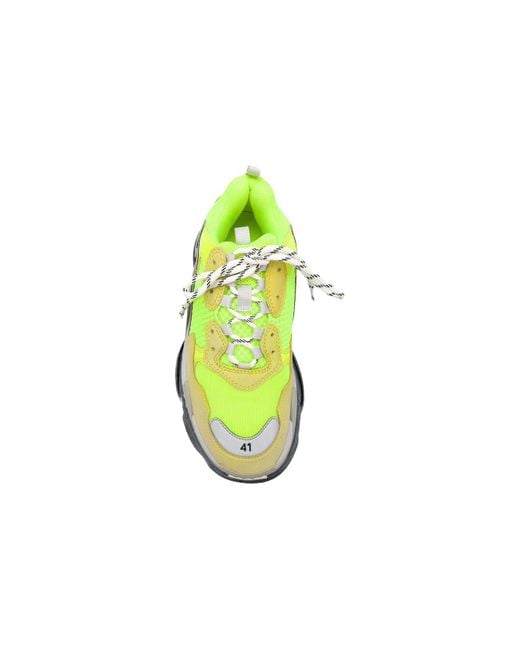 Balenciaga Green Triple S Sneakers 'Fluorescent' for men
