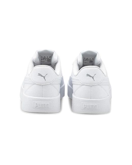 PUMA White Skye Clean Sneakers