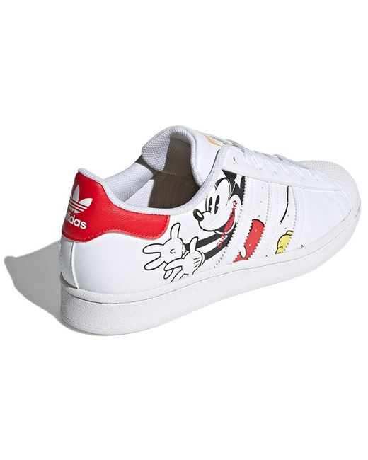 Adidas White Disney X Superstar 'Mickey And Minnie for men