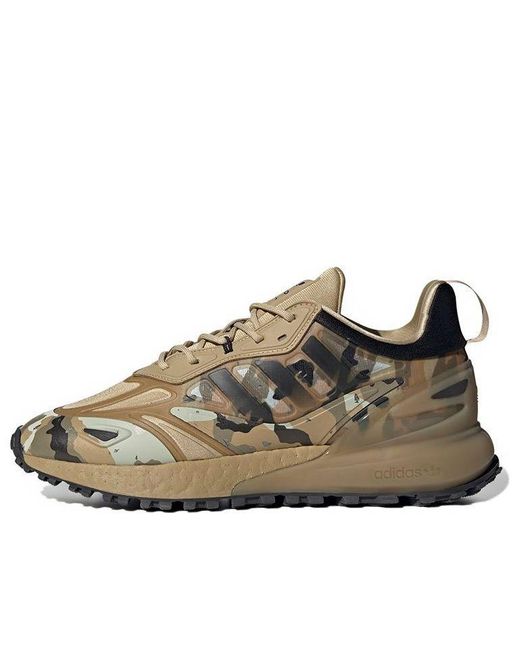 Adidas Brown Zx 2K Boost 2.0 Trail 'Camo' for men