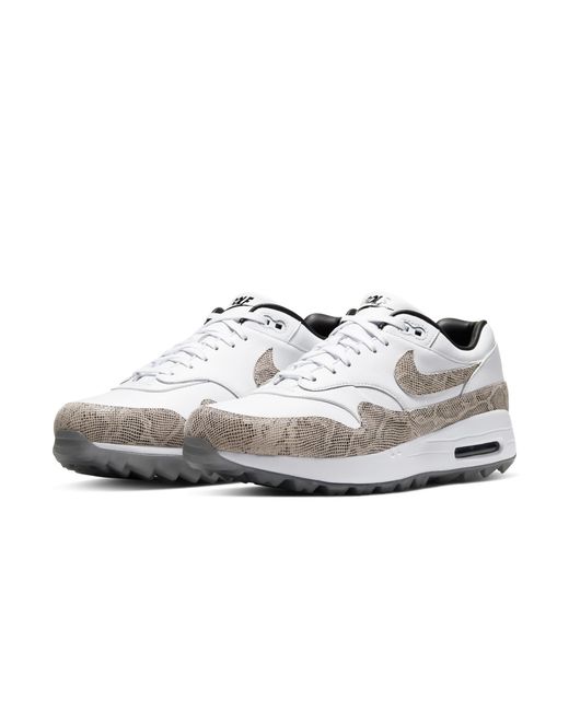Nike White Air Max 1 Golf Nrg 'Snakeskin' for men