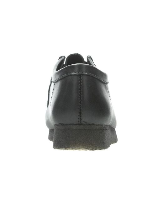 Clarks Black Wallabee Boots Leather' for men
