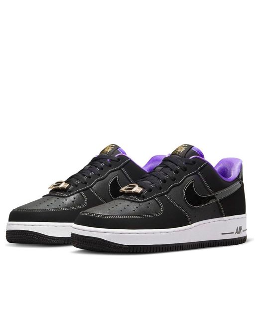 Nike Black Air Force 1 Low '07 Lv8 Emb 'World Champ for men