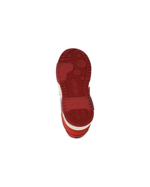 Off-White c/o Virgil Abloh Red Out Of Office Low-Top Sneakers for men