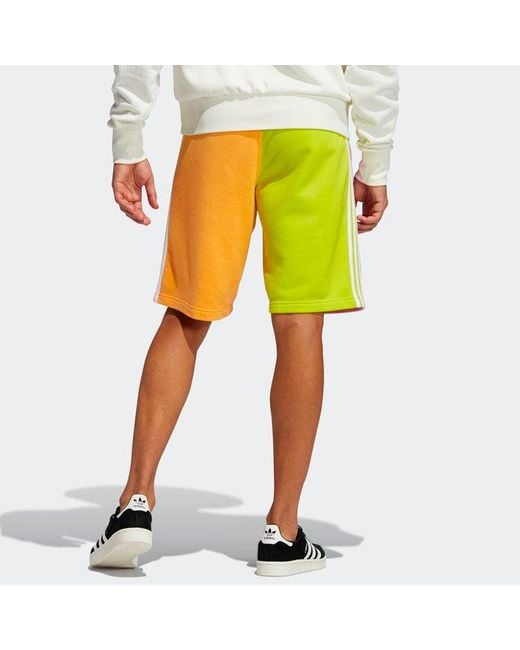 Adidas Pink Originals Love Unites Blo Contrast Colors Sport Shorts for men