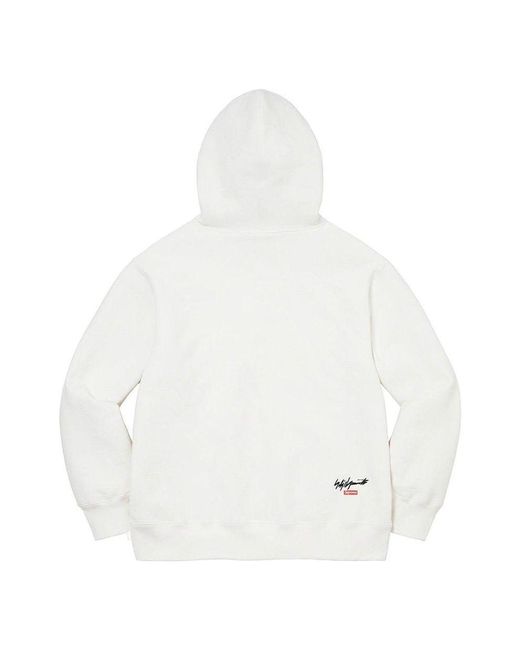Supreme White X Yohji Yamamoto Tekken Hooded Sweatshirt for men