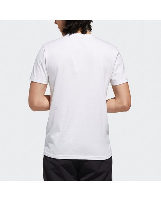 Adidas White Neo Cs Ris T-Shirt Shoyel' for men