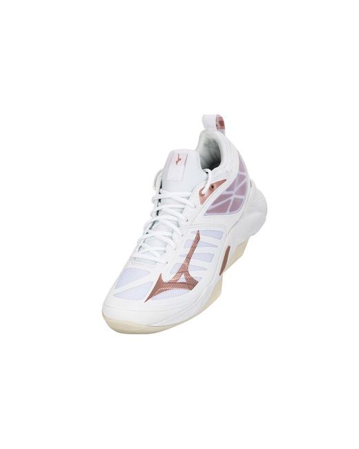 Mizuno White (Wmns) Wave Dimension Rose'