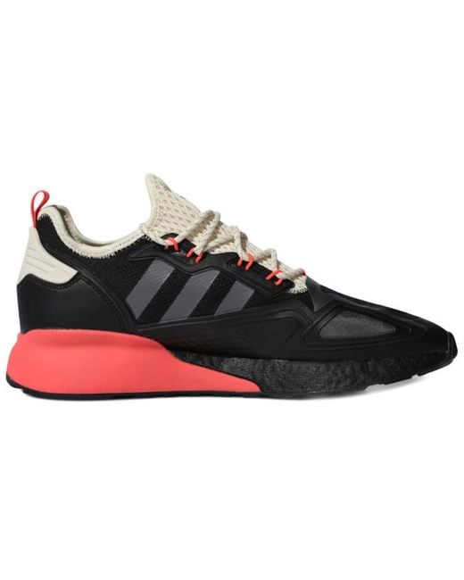 Adidas Black Zx 2K Boost 'Core Five Solar' for men
