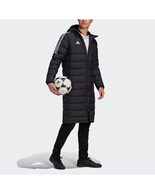 Adidas Black Tiro21L Down Football Hood Warm Down Jacket for men