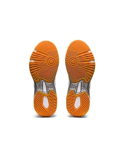 Asics White Gel-rocket 10 Indoor Sport Shoes
