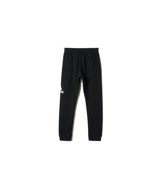 Adidas Black Logo Training Fleece Lined Stay Warm Sports Knit Long Pants for men