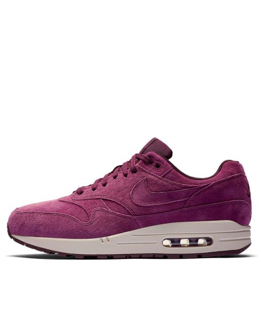 Nike Purple Air Max 1 Premium 'Bordeaux' for men