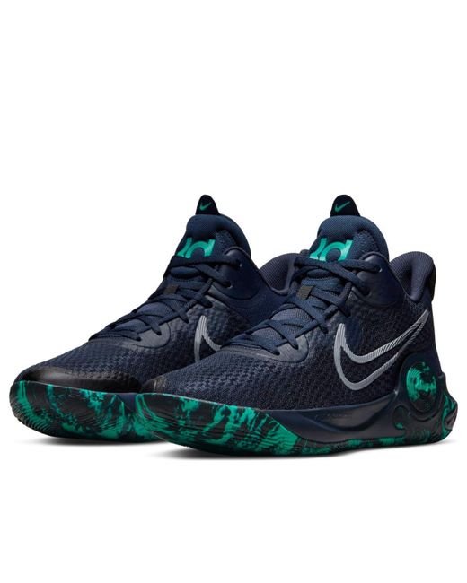 Nike Blue Kd Trey 5 Ix Ep 'Obsidian Clear Emerald' for men