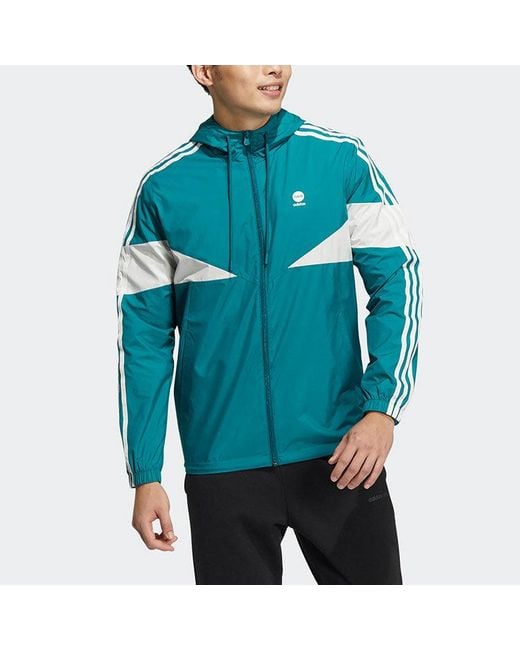 Adidas Blue Neo Sports Hooded Jacket for men