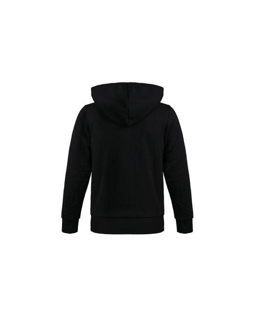 Adidas Black 3-Stripes Fleece Hoodie for men