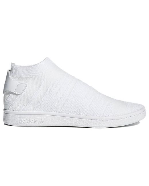 Adidas White (Wmns) Stan Smith Sock Primeknit 'Triple'