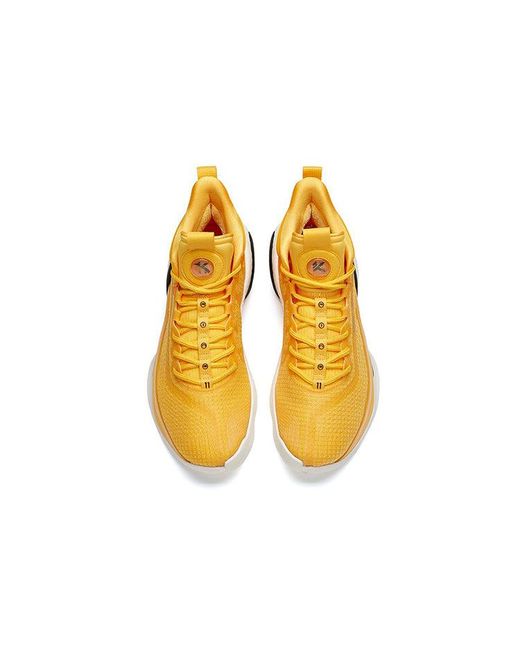 Anta Yellow Klay Thompson Kt7 Basketball Shoes for men