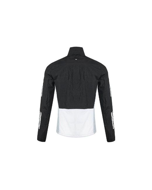Adidas Black Otr Track Jkt Running Colorblock Sports Stand Collar Jacket for men