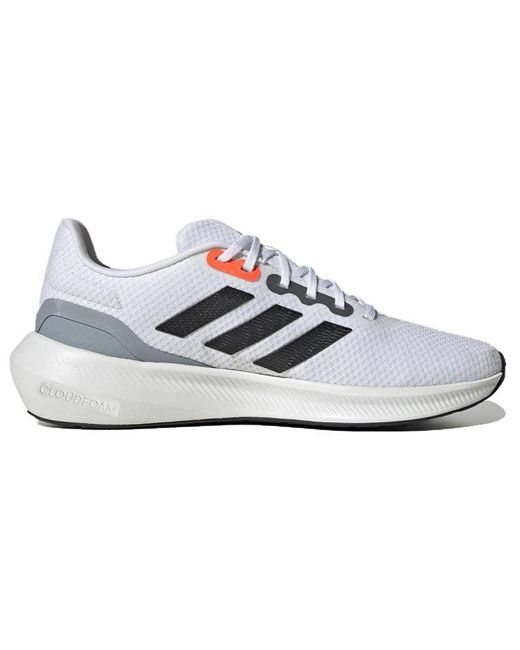 Adidas White Runfalcon Wide 3 Running Shoes for men