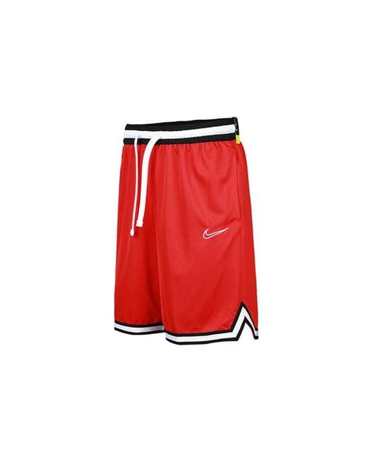 Nike Red Dri-Fit Dna Quick Dry Basketball Sports Drawstring Shorts Large for men