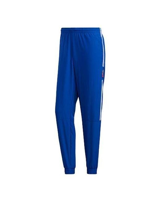 Adidas Blue Originals Mic Tp1 Stripe Sports Pants for men