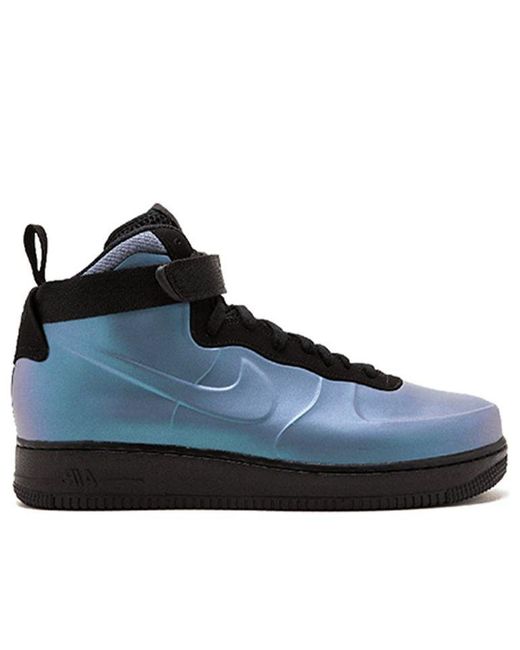 Nike Blue Air Force 1 Foamposite 'Light Carbon' 2018 for men