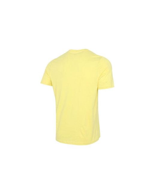 PUMA Yellow Summer Court Graphic T-Shirt for men