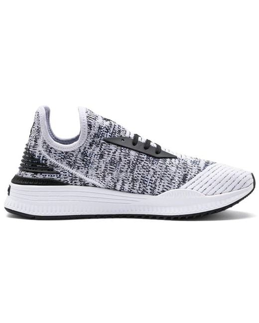 PUMA White Avid Evoknit 'Mosaic' for men