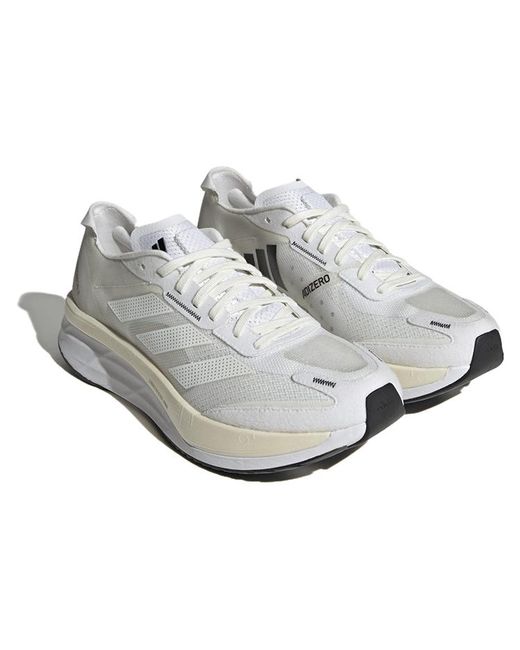 Adidas White Adizero Boston 11 for men