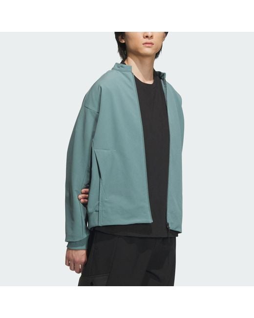 Adidas Blue Wuji Must-Have Woven Jacket Asia Sizing for men
