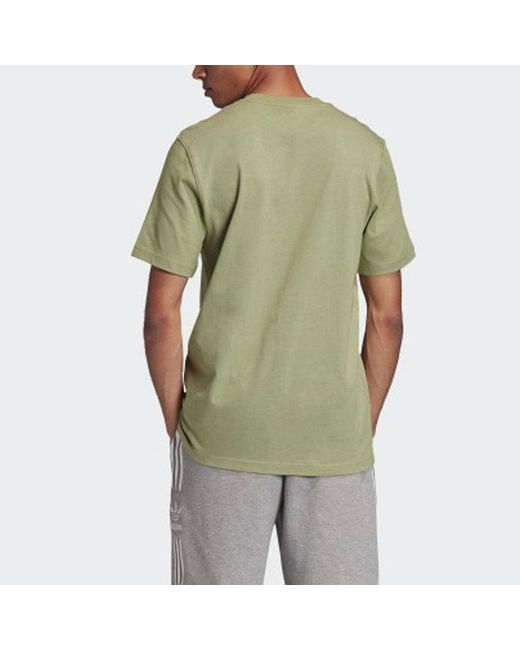Adidas Green Originals Originals Photo Tee Printing Short Sleeve for men