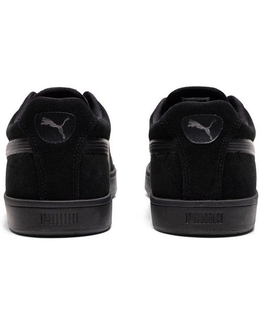 PUMA Black Suede Skate Shoes for men
